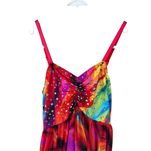 Costume Gallery 16248 Rainbows in the Sky Size large child recital tap dance - Picture 4 of 9